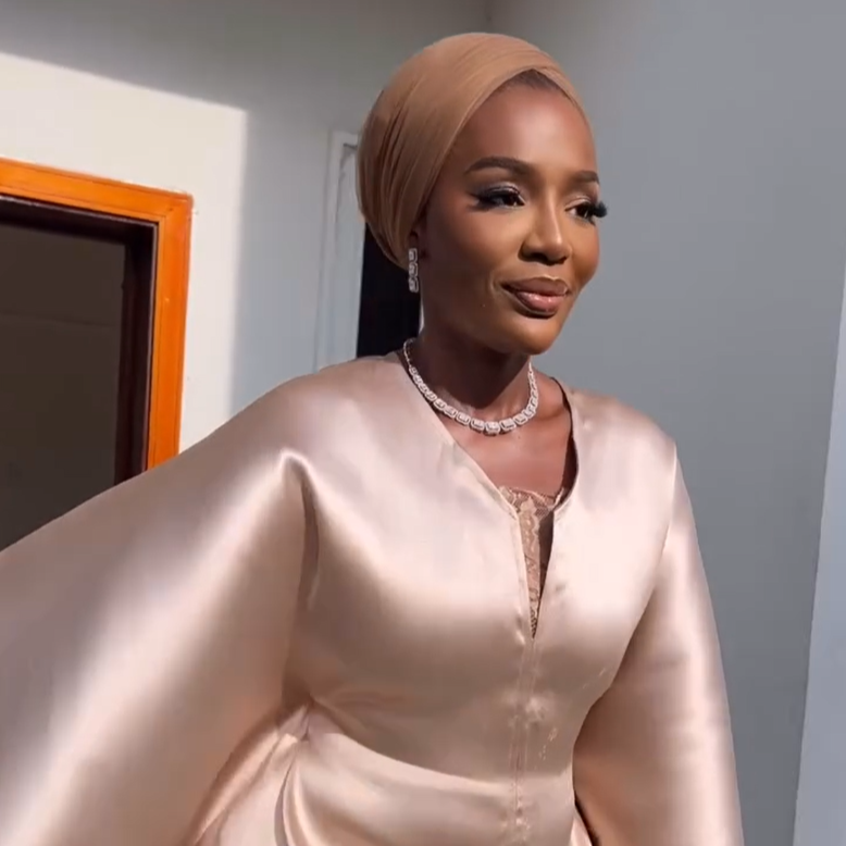 Olori Atuwatse III in the Ember Glow Agbada: Quiet Luxury Redefined